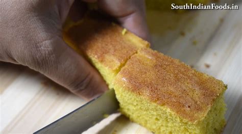 Mango sponge cake-How to make-Step by step photos & video