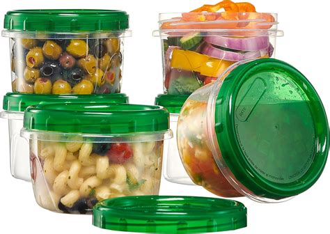 PLASTICPRO 16 Oz Twist Cap Meal Prep Containers Reusable Food Storage ...