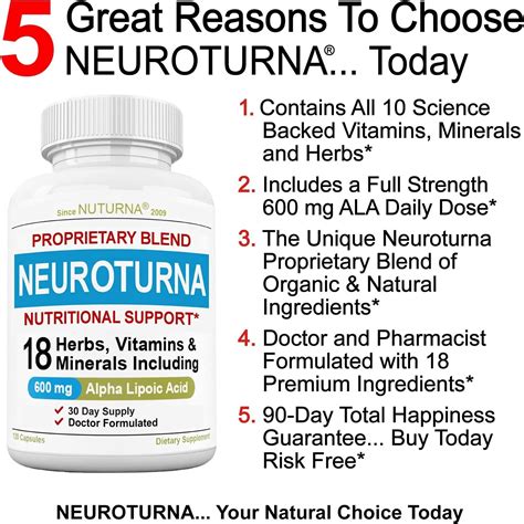 Neuropathy Support Supplement with 600mg Alpha Lipoic Acid - 30 Day Supply - 18 Premium ...
