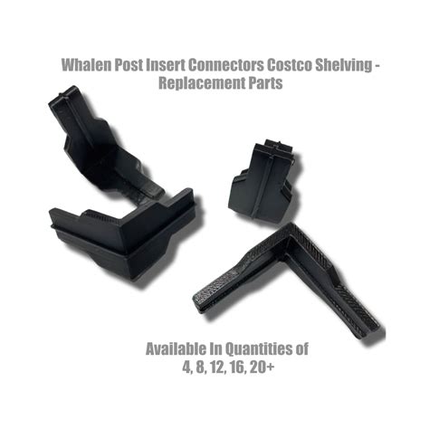4 Pack Whalen Post Insert Corner Connectors for Costco Shelving Unit 5 ...