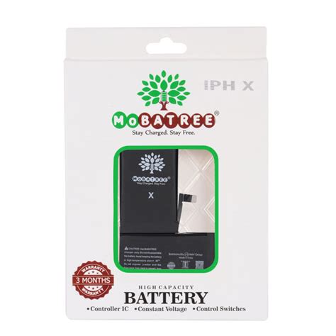 Mobatree Original Mobile Battery for iPhone X, 2716mAh (6 months Guara ...