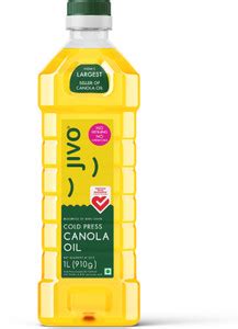 Jivo Canola Oil,1 Litre Cold Press Healthy Cooking Oil for Daily use ...