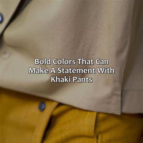 What Color Goes With Khaki Pants - colorscombo.com