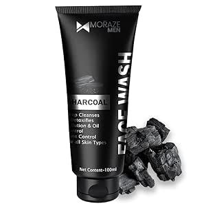 Moraze Activated Charcoal Facewash for Men, Pollution and Oil Control ...