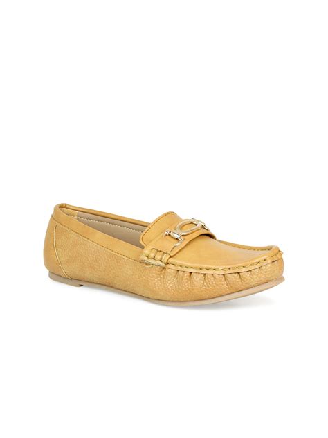 Buy DESIGN CREW Women Tan Loafers - Casual Shoes for Women 17475758 ...