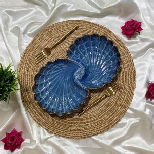 Ceramic Dining Studio Collection Royal Blue Morphankh Ceramic Serving ...