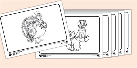 Chicken Licken Colouring Sheets (teacher made) - Twinkl