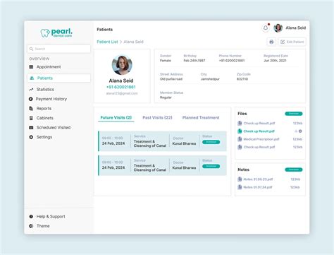 Dental Patient Management Dashboard UI :: Behance