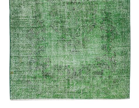 6.2x10 Ft Turkish Handmade Vintage Wool Rug, Modern Green Carpet, Floor ...