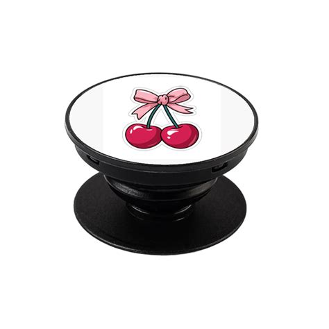 🍒🎀 Cherry Bow Pop Socket – Cute Aesthetic Phone Grip & Stand – StayCase