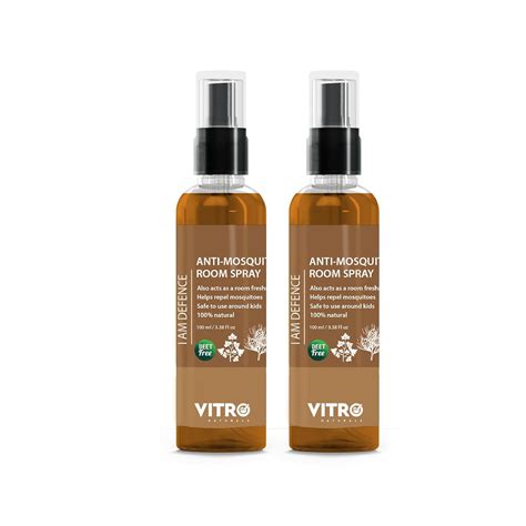 VITRO Anti Mosquito Repellent Room Spray 100 ml| DEET FREE|Acts as Room ...
