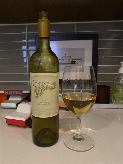 Conundrum 2007 - California white table wine : r/wine