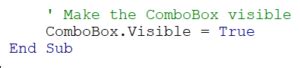 Image result for Excel VBA Combobox