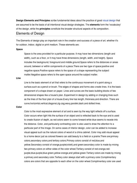 Elements of Design Definition 的图像结果