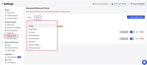 How to add Terms and Conditions for the documents on web? - General - Swipe