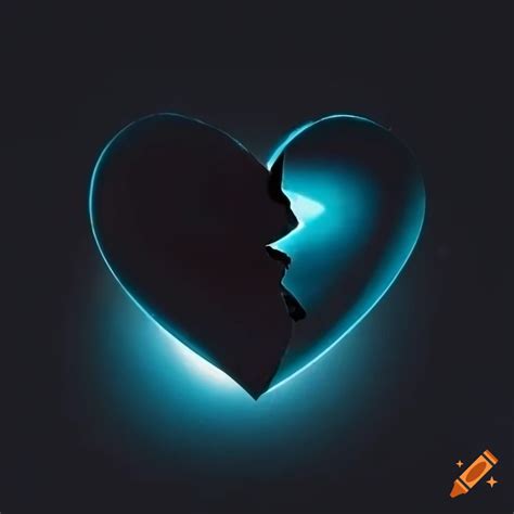 Dark broken heart art