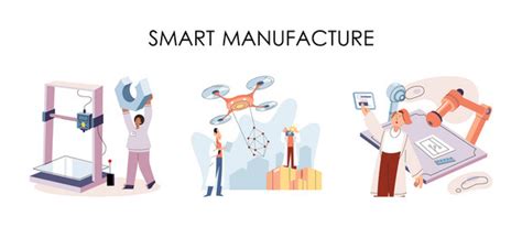 Manufacturing Process Vector Image 的图像结果
