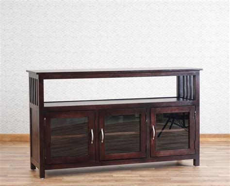 Kozhikode Sheesham Wood Three Door Kitchen Crockery Cabinet