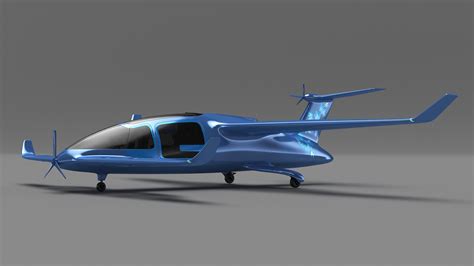 3D model Modern Passenger Drone Concept Blue | 3D Molier International