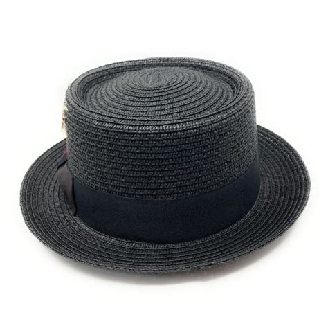 Black Summer Pork Pie Hat