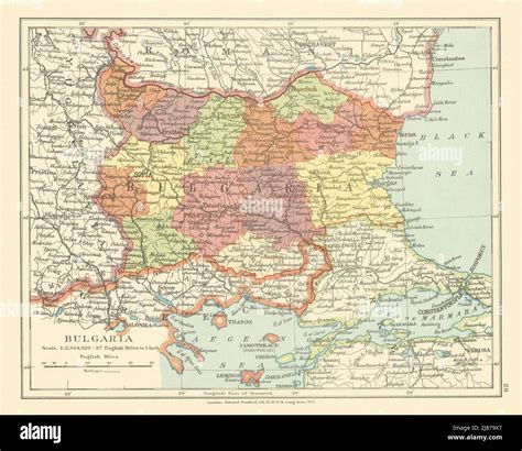 Bulgaria turkey map old hi-res stock photography and images - Alamy