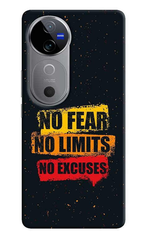 Save Big: Get the No Fear No Limits No Excuse Vivo V40 5G Back Cover ...