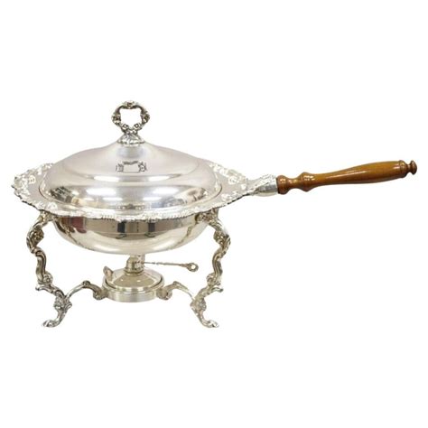 Reed and Barton Victorian Silver Plated Triple Burner Warming Serving ...
