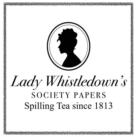 Lady whistledown bridgerton logo decoration creative activity scrapbooking silhouette ...