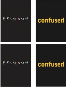 Combo Posters Set Of 4 Rolled Posters with F.R.I.E.N.D.S. design No ...