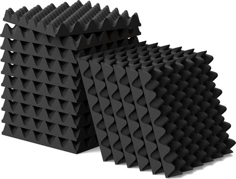 Amazon.com: 6 Pack 1.5"X12"X12" Acoustic Foam, Sound Proof Egg Crate ...