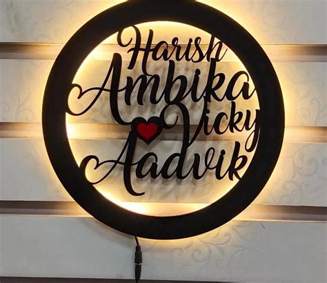 LED light name plate – handmadelovebytanya