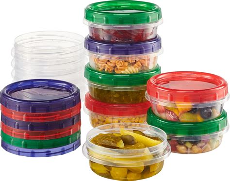 Amazon.com: ELEGANT DISPOSABLES Twist Top Food Storage Containers 8 oz ...