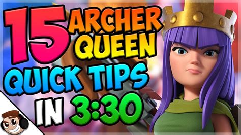 15 Archer Queen QUICK TIPS - Clash Royale How to Use Archer Queen - YouTube