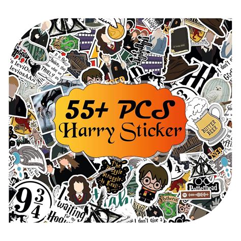 Pack of 55+ Harry Aesthetic Vinyl Stickers for Laptop, Journal, Bike ...