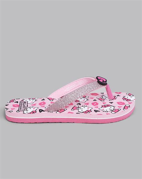 Hello Kitty Printed Pink Flip-Flops For Kids Girls – Kidsville