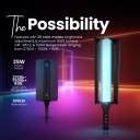 DIGITEK Handheld RGB LED Light Wand with Barn Door for Photo & Video ...