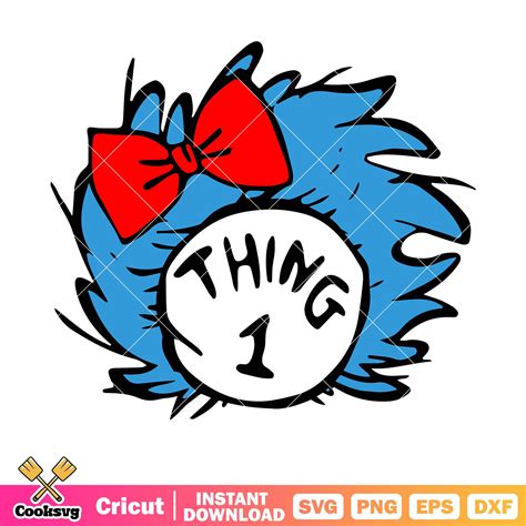 Dr seuss thing 1 head svg, dr seuss thing one svg, dr seuss svg – Cooksvg