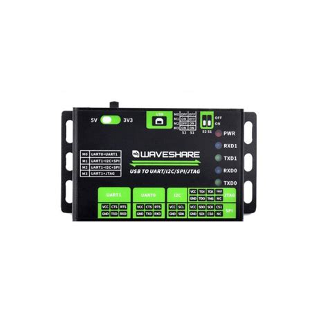 Waveshare USB to UART/I2C/SPI/JTAG Multi-Interface Converter Module ...