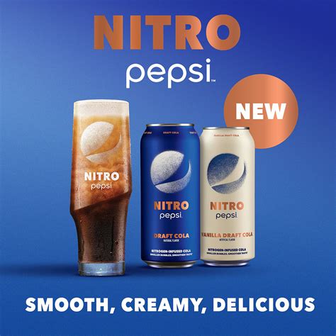 Pepsi Nitro, Draft Cola & Vanilla Draft Cola Variety Pack, 13.65oz Cans ...