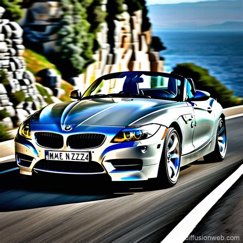 BMW Z4 2024 on Italian Coast | Stable Diffusion Online