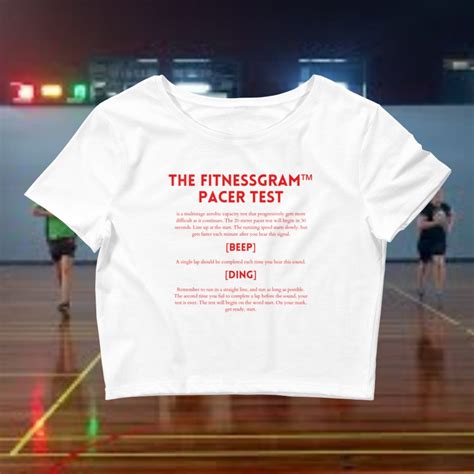 The Fitnessgram Pacer Test Script Crop Top, Nostalgic School Meme ...