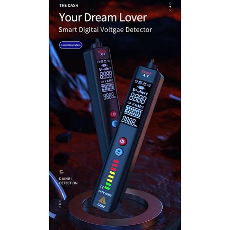 3-Line Digital Multimeter Voltmeter AC DC Voltage Tester LED Indicator ...