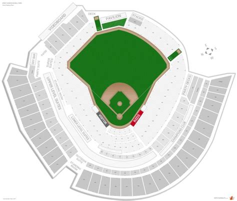 Great American Ballpark Seating Chart With Rows And Seat Numbers ...