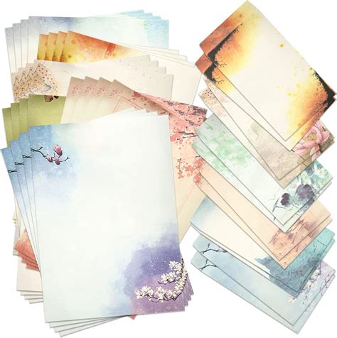 Scettar Letter Writing Paper and Envelopes Set, 24pcs Writing ...