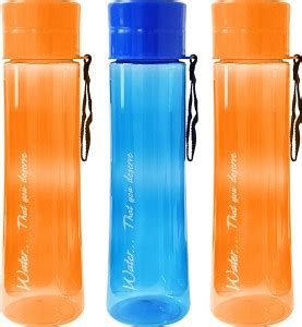 Nexshop Water Bottle Portable Transparent Bottle 3,1000 ml,100% Leak ...