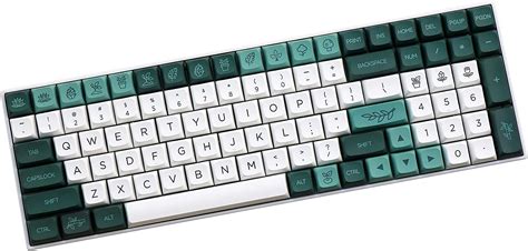 Buy 138 Botanical XDA Keycaps PBT Dye-Sublimated XDAS Profile for ...