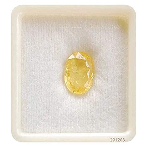 BHOORATNA Yellow Sapphire Pukhraj 10.00 Carat GGTL Certified from Sri ...