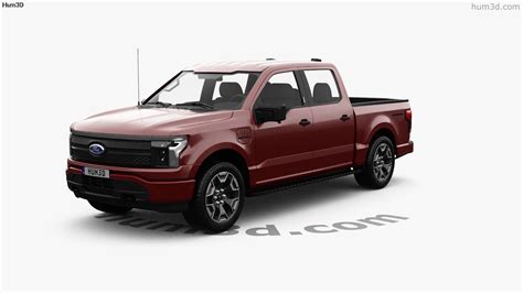 360 view of Ford F-150 Lightning Super Crew Cab 5.5 ft Bed XLT 2024 3D model - 3DModels store