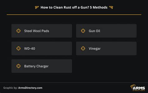 Image result for How to Clean Rust Off a Gun