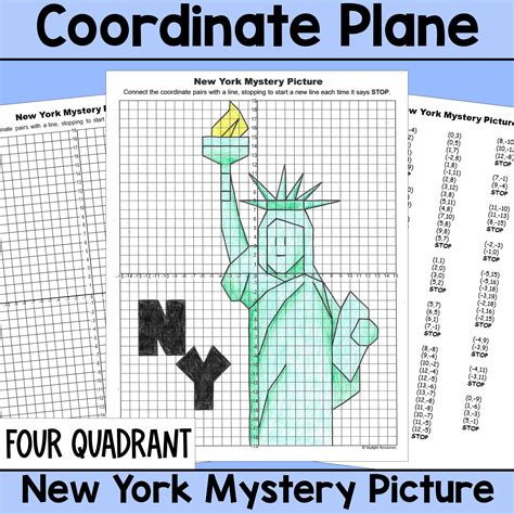 New York Coordinate Plane Mystery Graphing Picture | Fun Math Practice ...